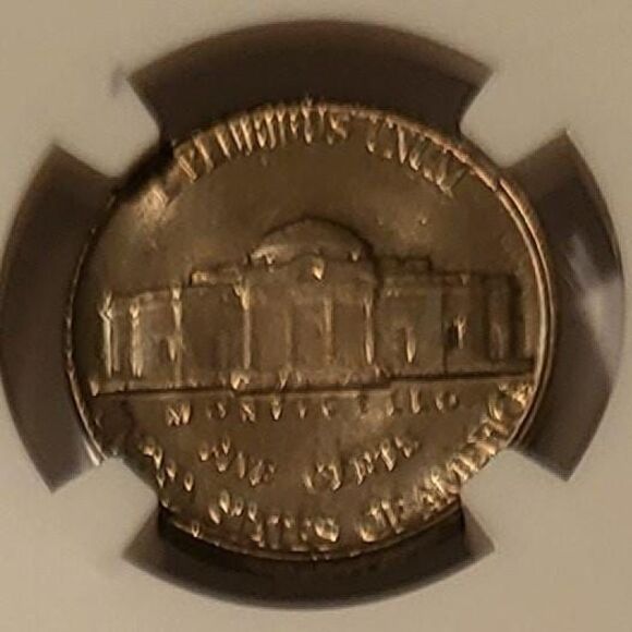 1953 Jefferson Nickel MS64 NGC Toning - Picture 4 of 4